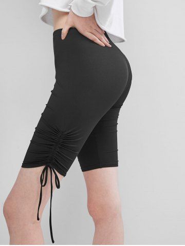 high waisted cinched shorts