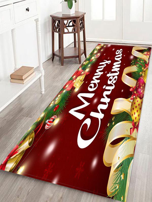 

Merry Christmas Bell Floor Rug, Multi