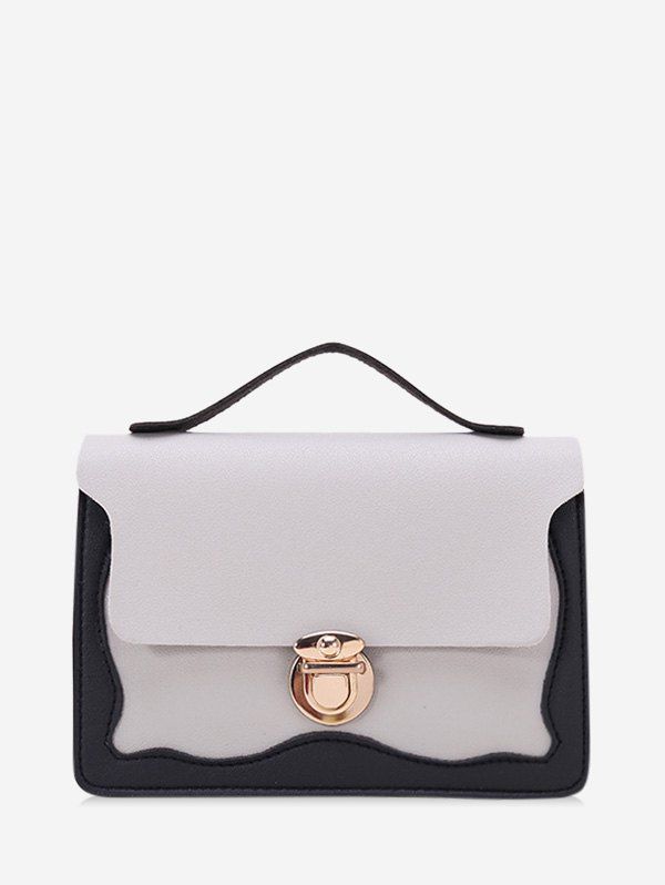 

Lace Edge Chain Shoulder Bag, Light gray