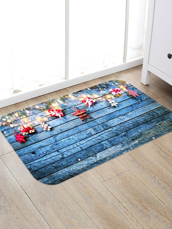 Christmas Gift Wooden Floor Rug Christmas Gift Wooden Floor Rug