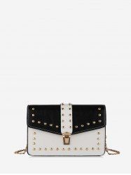 Rivet Jointed Cover Shoulder Bag -  