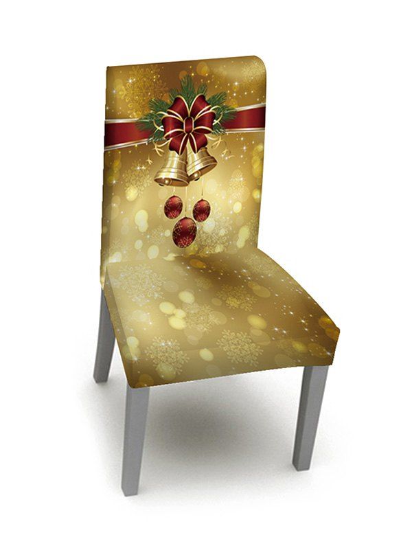 

1PCS Christmas Bell Elastic Chair Cover, Multi
