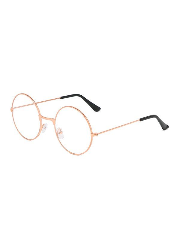 

Lightweight Metal Round Plain Glasses, Rose gold