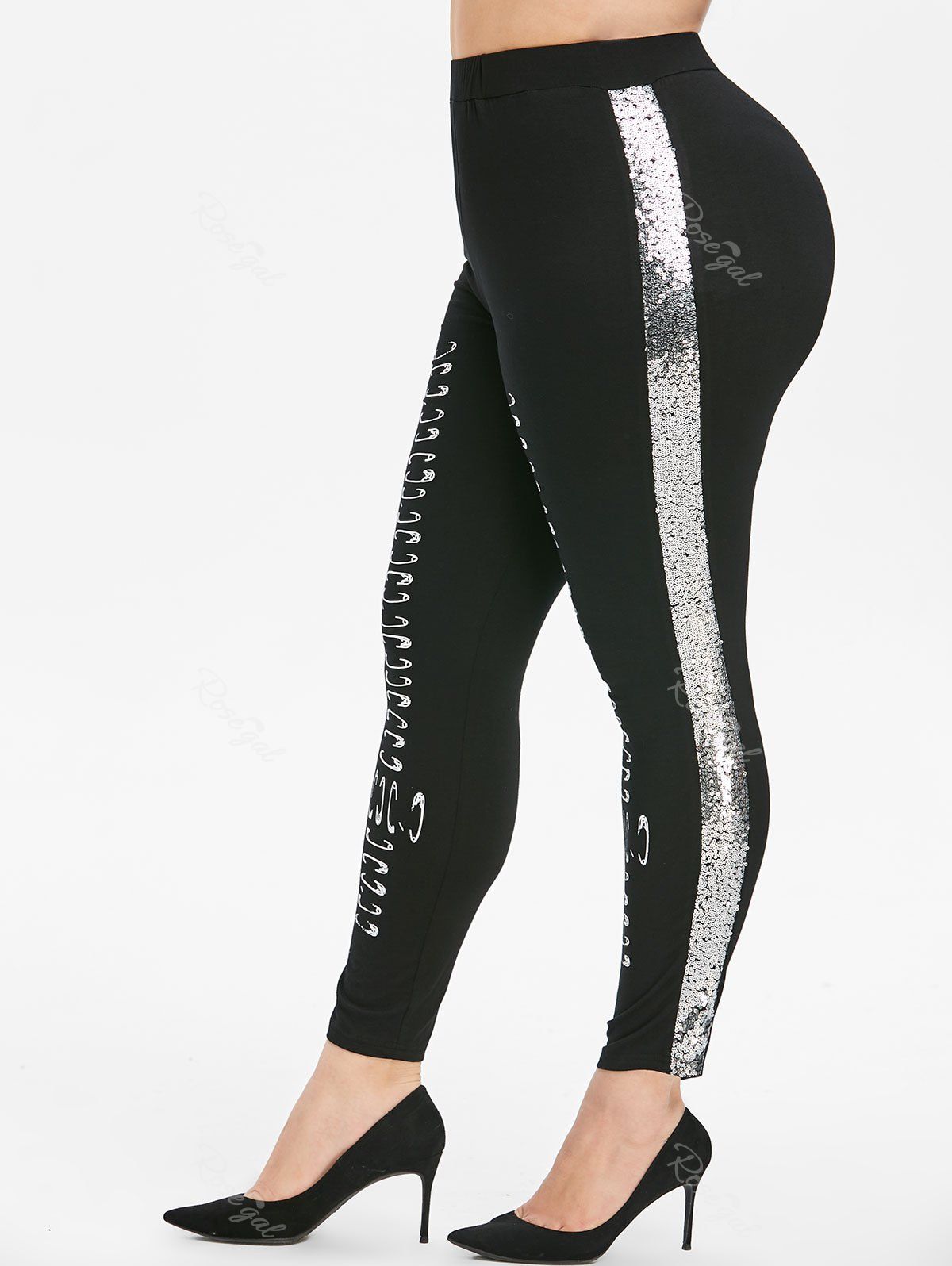 plus size sequin tights