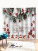 Merry Christmas Tree Gift Window Curtains -  