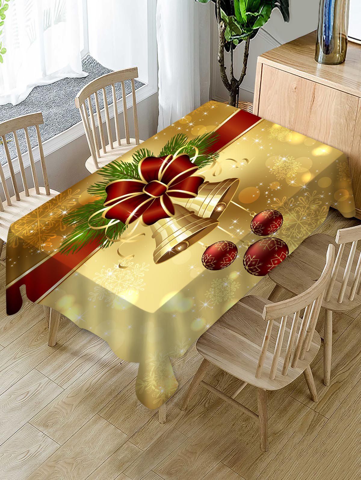 

Christmas Bell Fabric Table Cloth, Multi