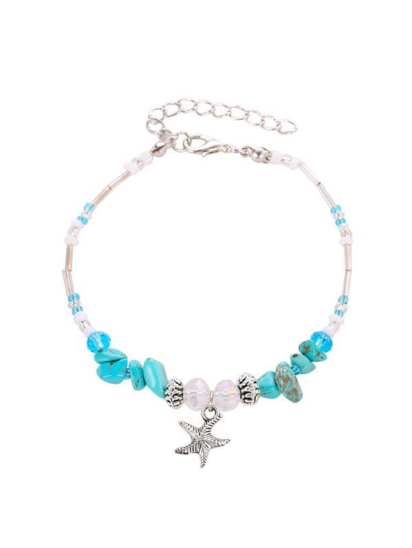 

Bohemian Starfish Beach Anklet, Blue