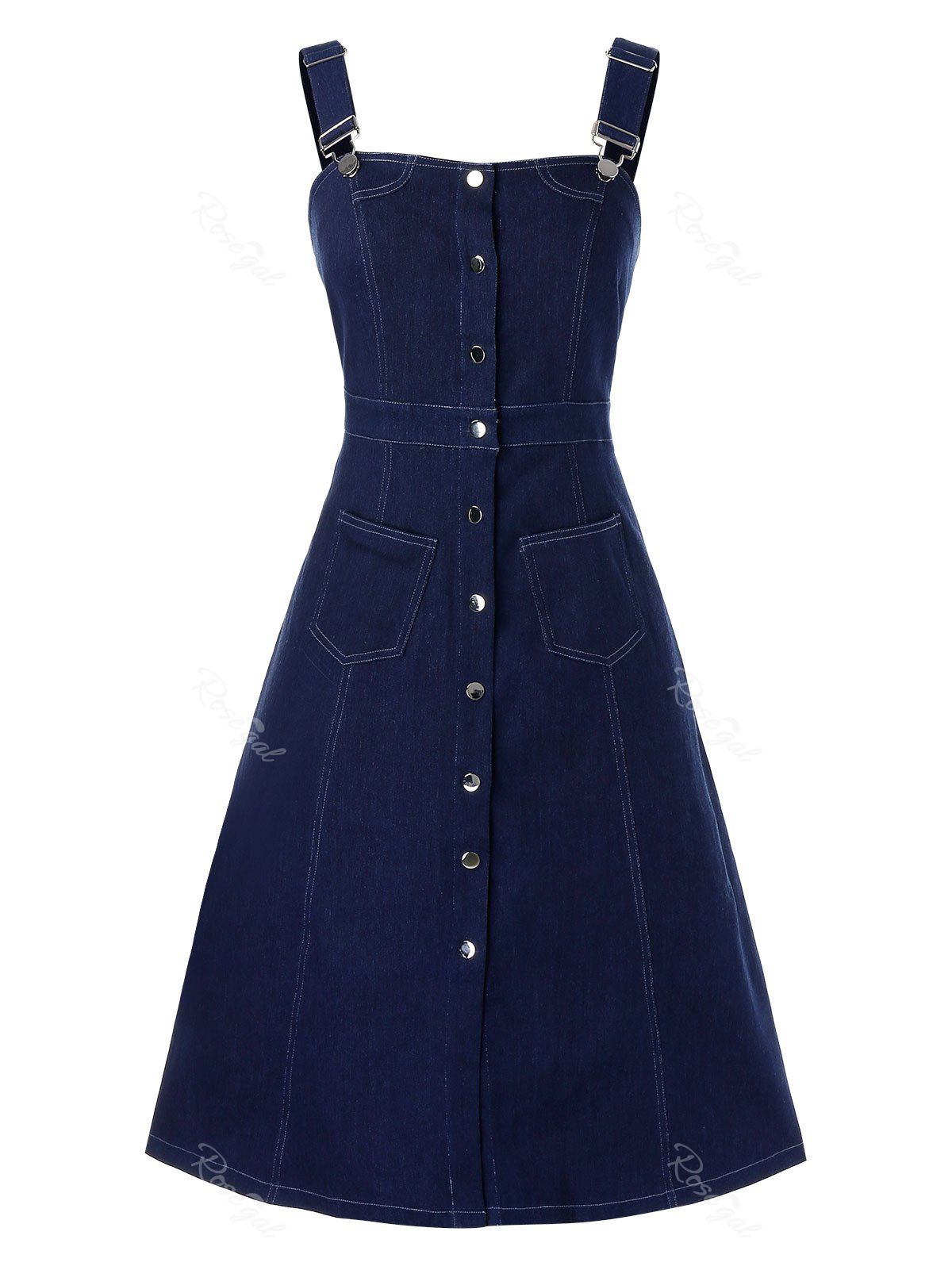 plus size denim pinafore dress