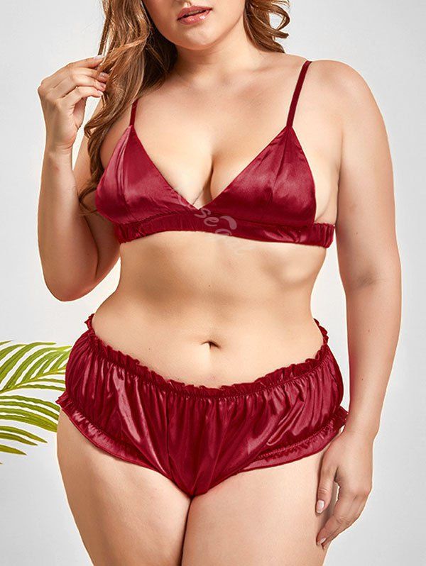 plus size satin panties