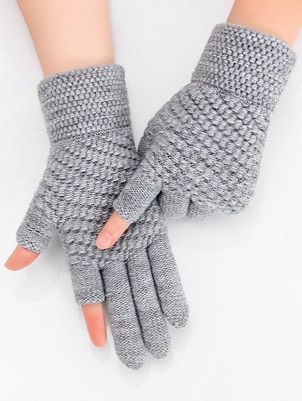 

Solid Simple Thick Winter Study Gloves, Dark gray