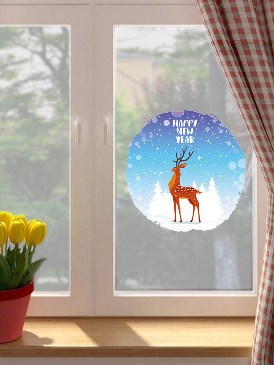 

Christmas Pattern Wall Sticker, Multi-a