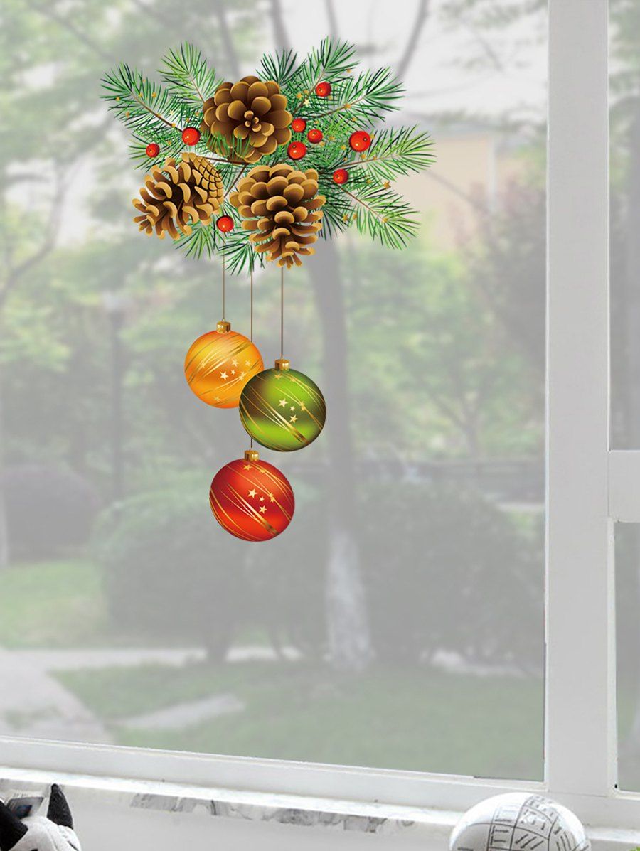 

Christmas Pattern Wall Sticker, Multi-d