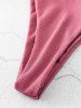 Ribbed Padded Low Waisted Bikini Swimwear -  