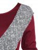 Contrast Trim Front Zip Asymmetric Sweater -  