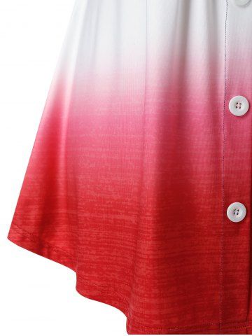 

Plus Size Crinkle Ombre Swing T Shirt, Multi