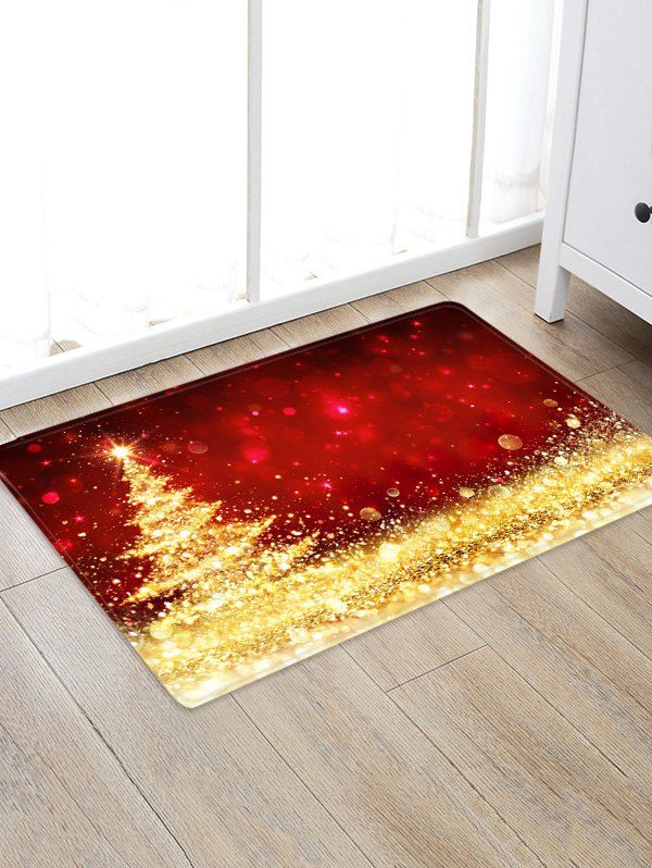 

Christmas Tree Design Floor Rug, Multi
