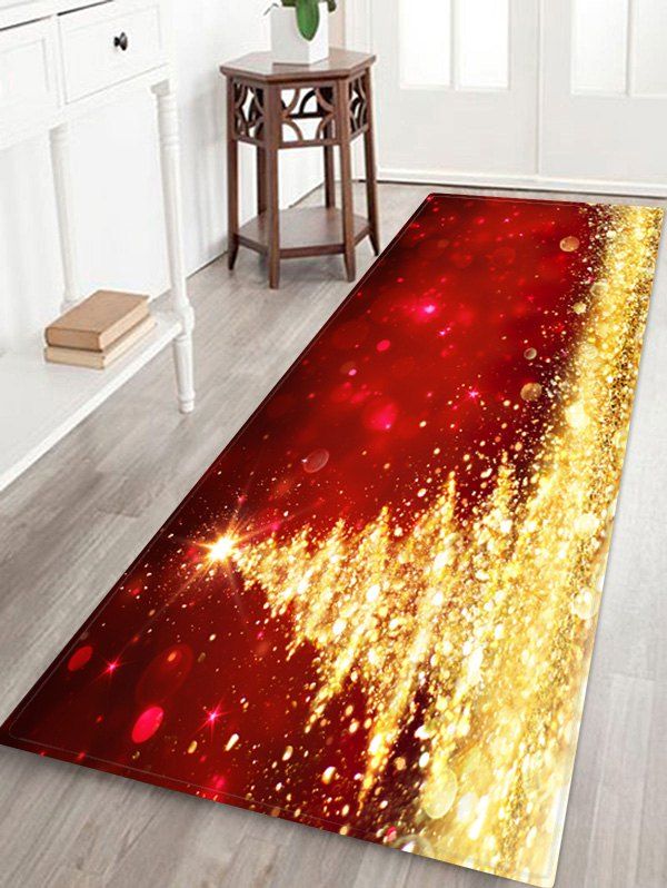 

Christmas Tree Design Floor Rug, Multi