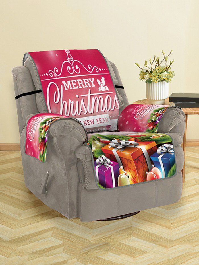 

Christmas Tree Gifts Greeting Pattern Couch Cover, Multi