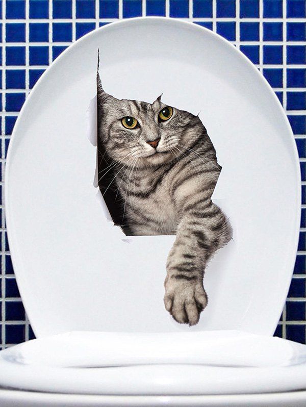 

3D Animal Pattern Wall Sticker, Multi-c