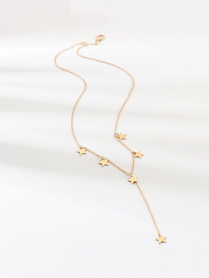 

Metal Star Pendant Necklace, Gold