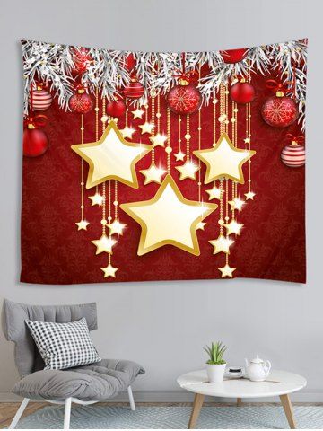 

Christmas Star Balls Decoration Pattern Tapestry, Multi