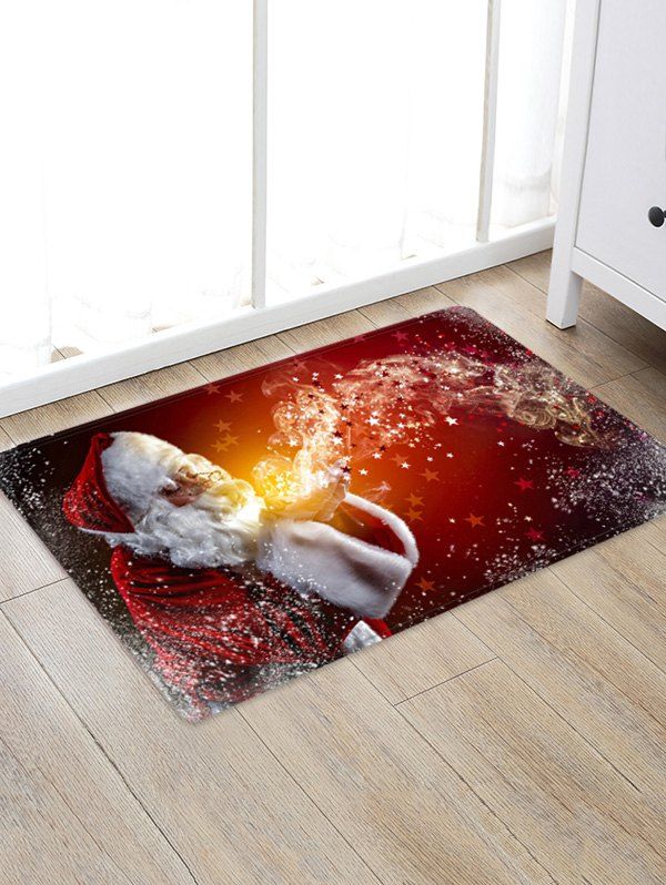 

Santa Claus Pattern Floor Rug, Multi
