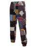 Tribal Ditsy Patchwork Print Casual Jogger Pants -  