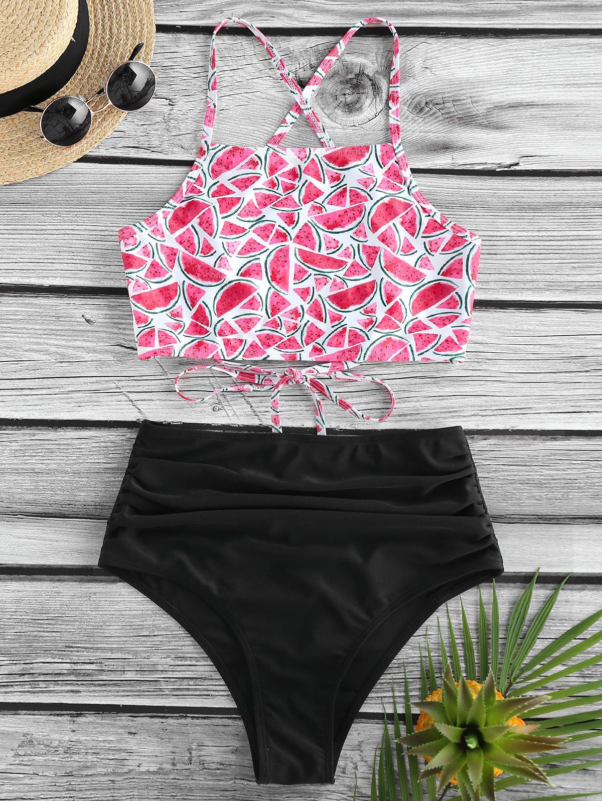 watermelon print swimsuit