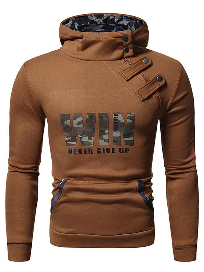 brown graphic hoodie