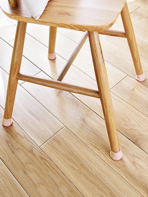 

4 Pcs Silicone Chair Leg Protector Caps, Pink