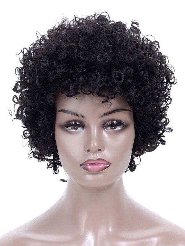 synthetic afro curly wig