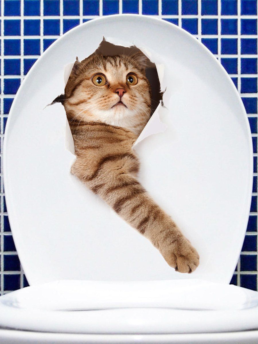

3D Animal Design Wall Sticker, Multi-f