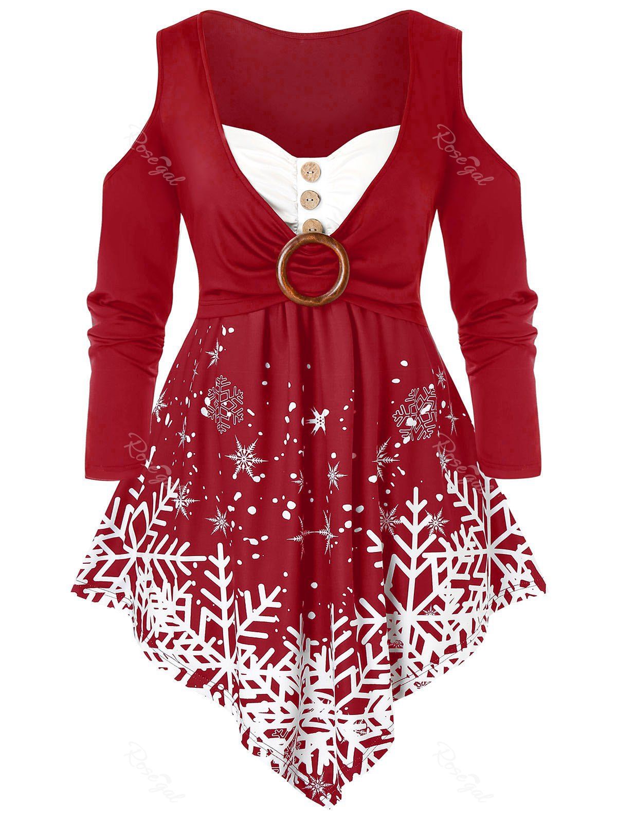 plus size christmas tunic dress