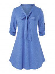 Plus Size Bowknot Tee -  