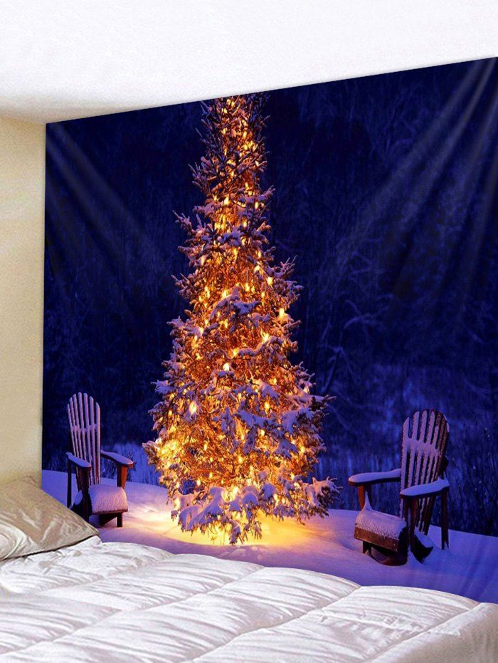 

Christmas Tree Snow Print Tapestry, Multi
