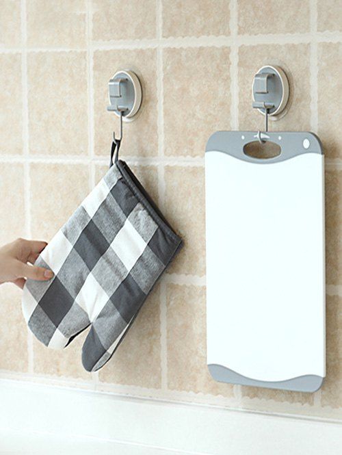 

Bathroom Wall-mounted Storage Hanging Hook, Gray