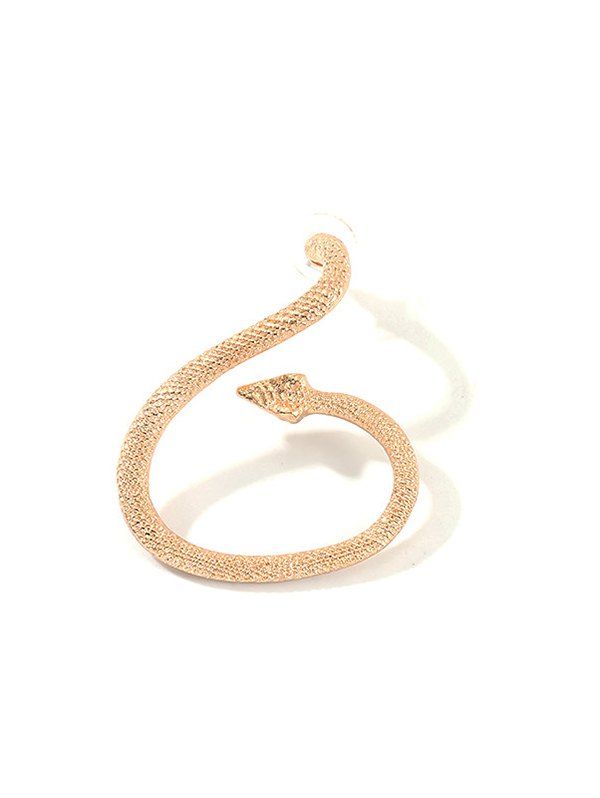 

Punk Snake Shape Engraved Ear Cuff, Gold