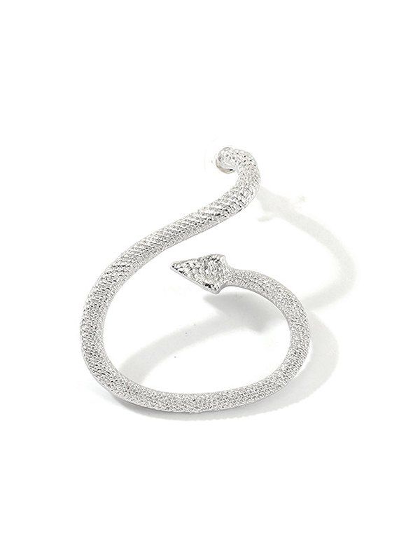 

Punk Snake Shape Engraved Ear Cuff, Silver