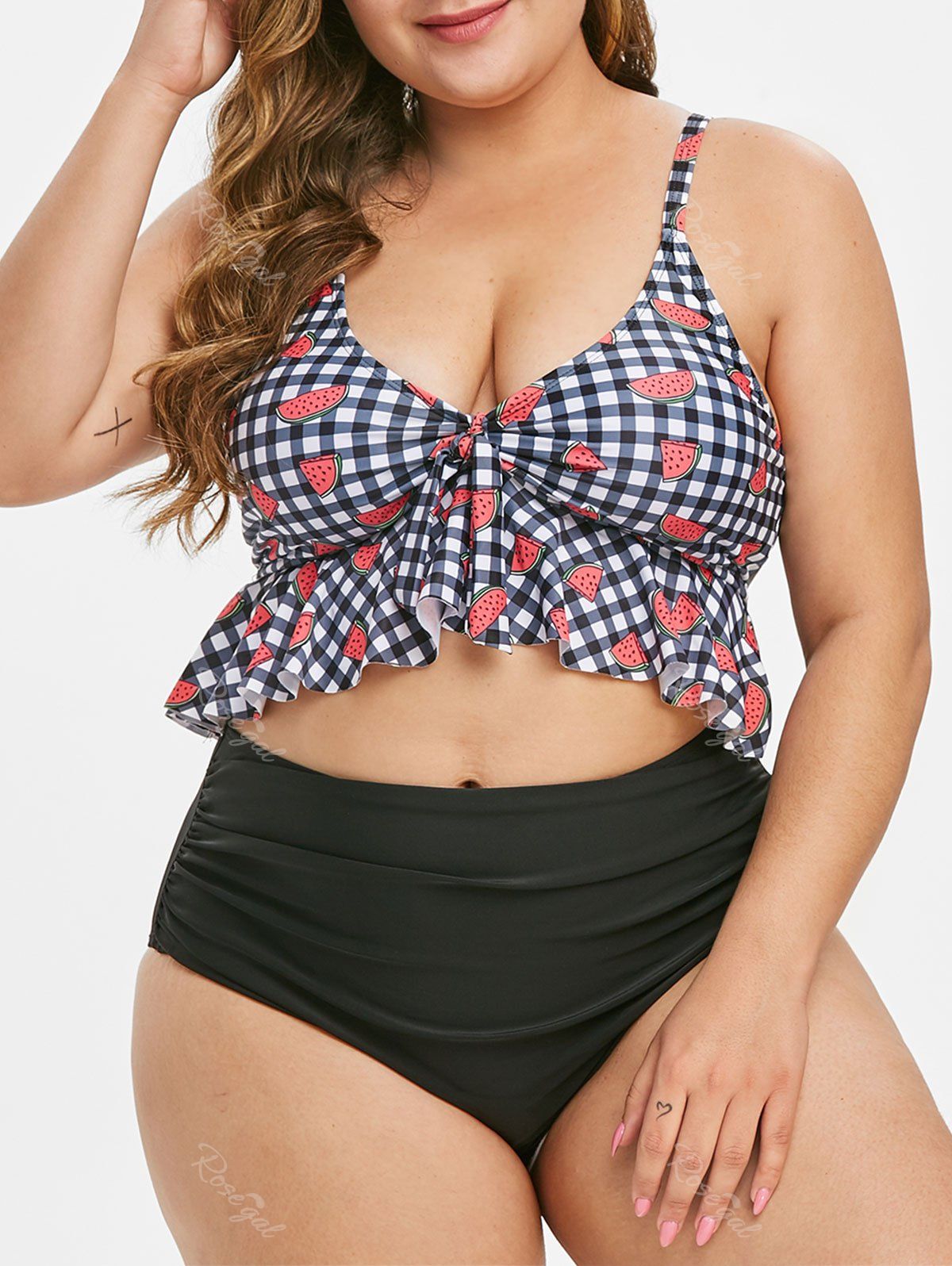 plus size watermelon swimsuit