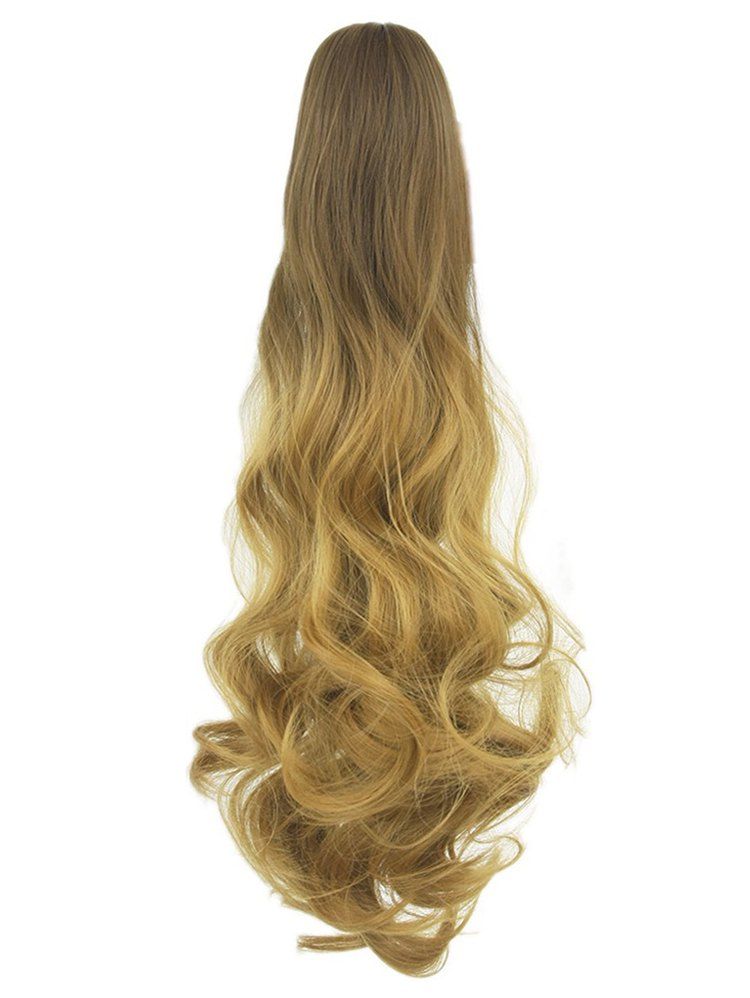 

Long Body Wave Clip On Synthetic Ombre Hair Extension, Cinnamon