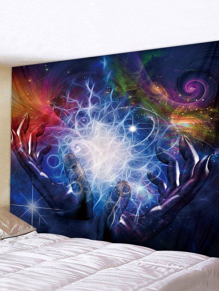 

Hands Universe Print Tapestry Wall Hanging Art Decoration, Multi