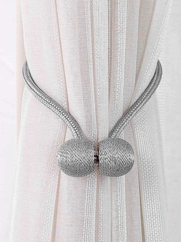

2 Pcs Magnetic Curtain Tie Backs, Silver