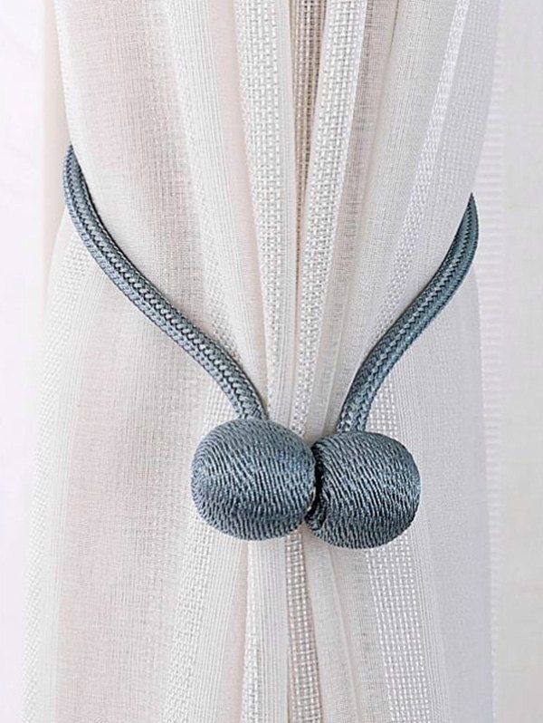 

2 Pcs Magnetic Curtain Tie Backs, Peacock blue
