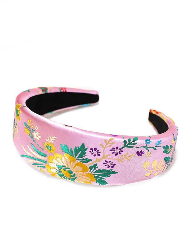 

Silk Embroidery Chinese New Year Headband, Pink