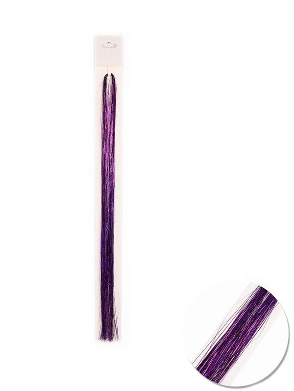 

Decorative Party Clip Glitter Hair Extension, Violet