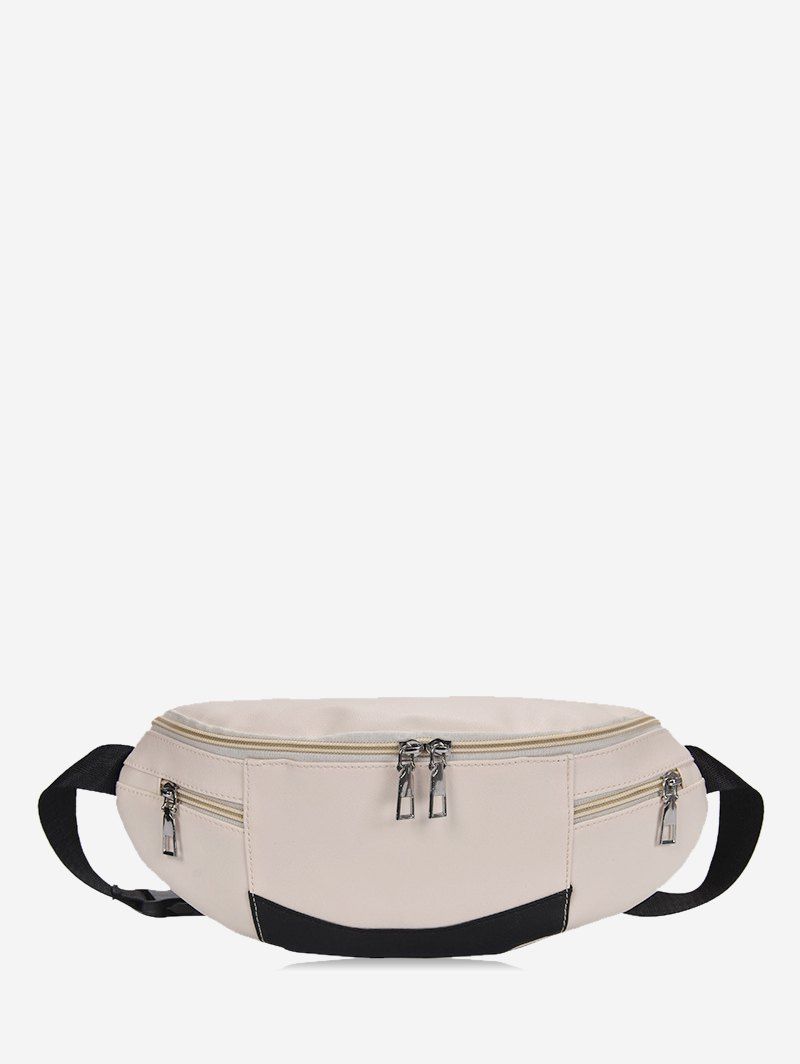 

Expansion Pockets Waist Bag, Warm white