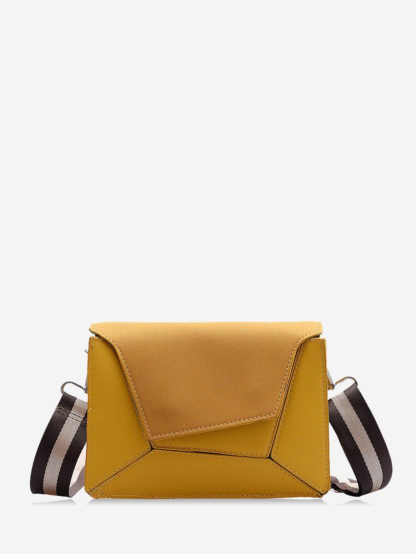 

Suede Geometric Pattern Crossbody Shoulder Bag, Bee yellow