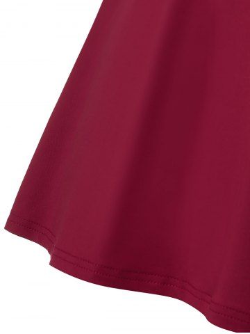 

Plus Size Shaggy Fringe Embellished Tank Top, Red wine