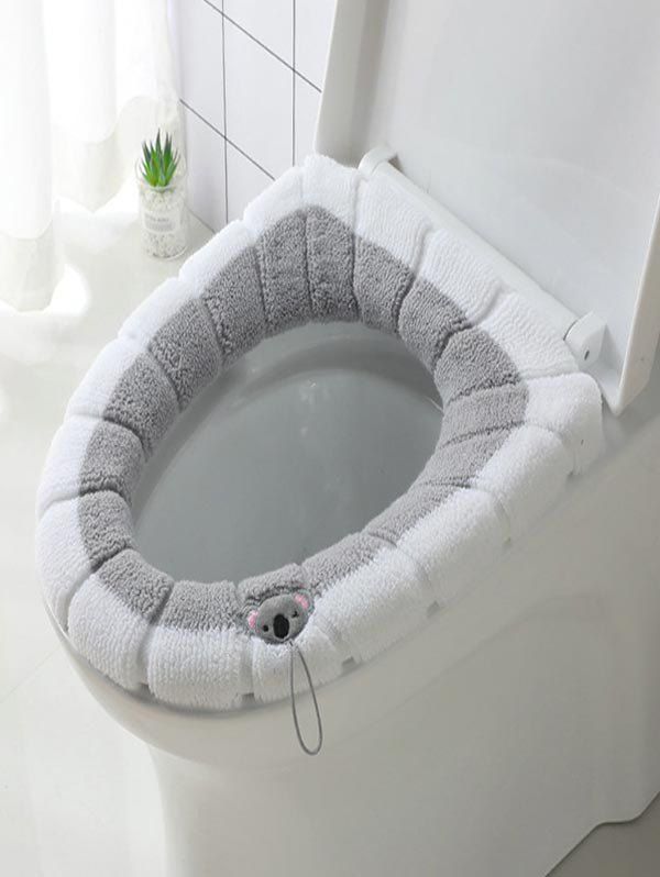 

Warm Toilet Seat Cover Pad, Gray