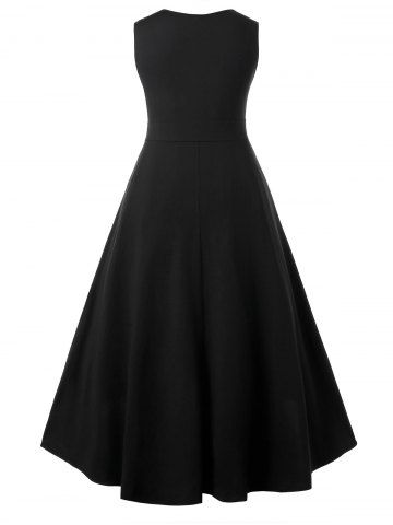 

Plus Size High Low Sequin Maxi Dress, Black